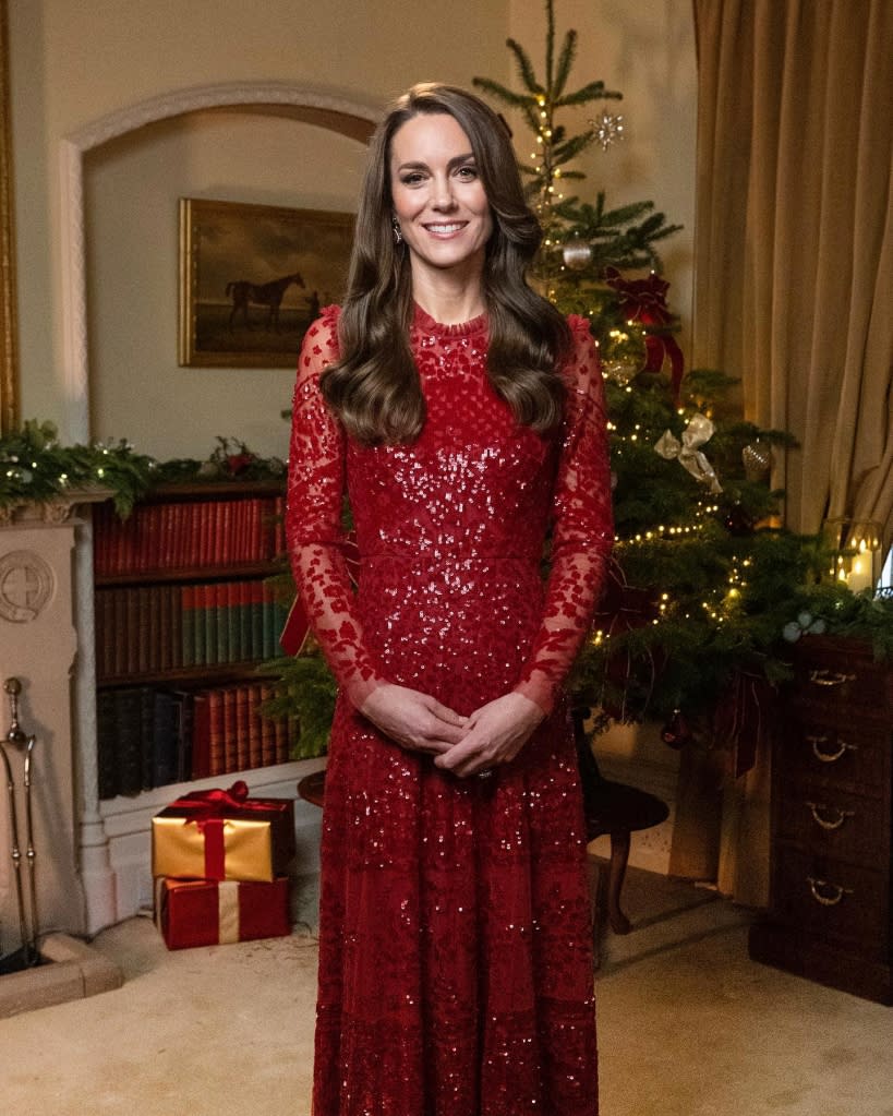 Princess Kate Wears Festive Red Gown While Promoting Holiday Concert   C8c0d53a22243a0648baf724a24db0e9