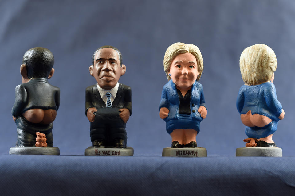 Los caganers de Trump y Biden en la recta final hacia las elecciones