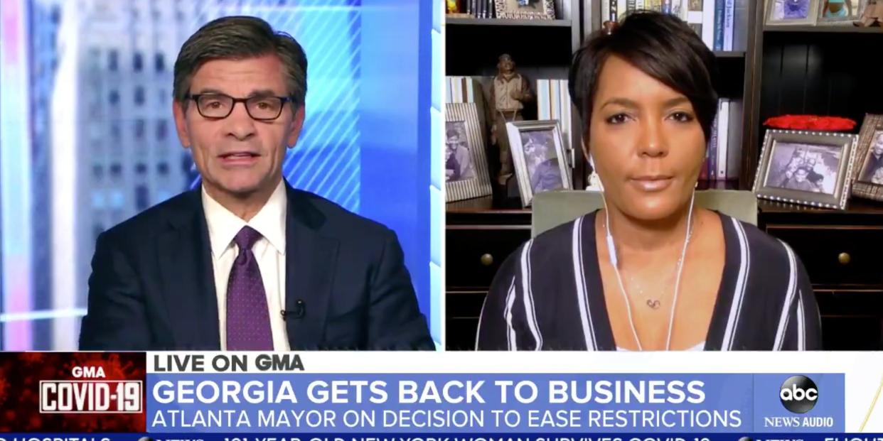 Atlanta Mayor Keisha Bottoms on ABC News' "Good Morning America" on Friday morning.