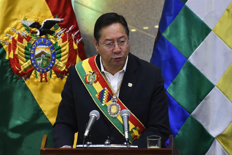 El presidente de Bolivia Luis Arce