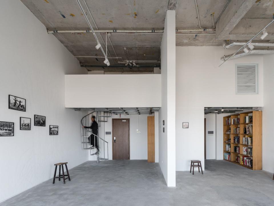 An art gallery in Ho Chi Minh City's District 4 with exhibits placed on the wall