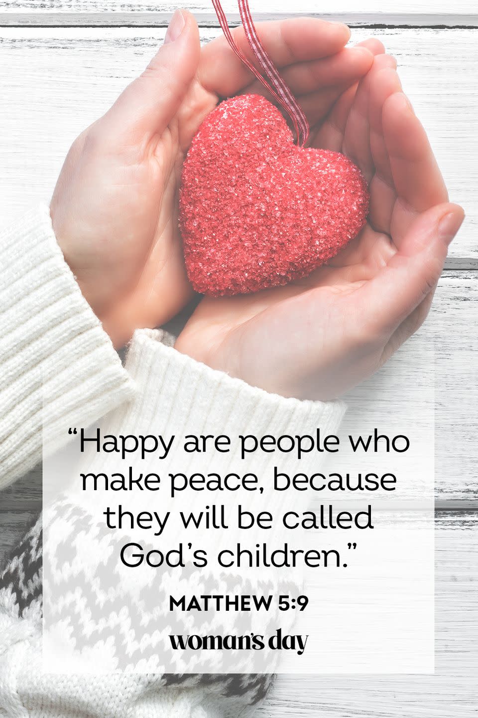 <p>“Happy are people who make peace, because they will be called God’s children.”</p><p><strong>The Good News</strong>: You have the ability to live peacefully and impart peace on all those who enter your life.</p>