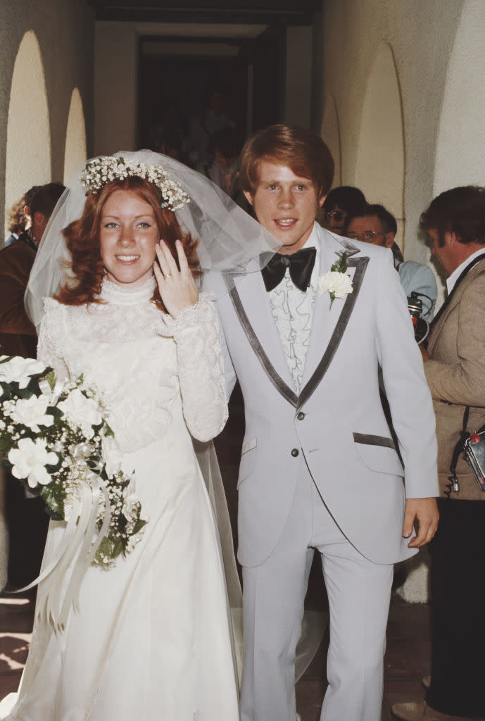 a couple on their wedding day