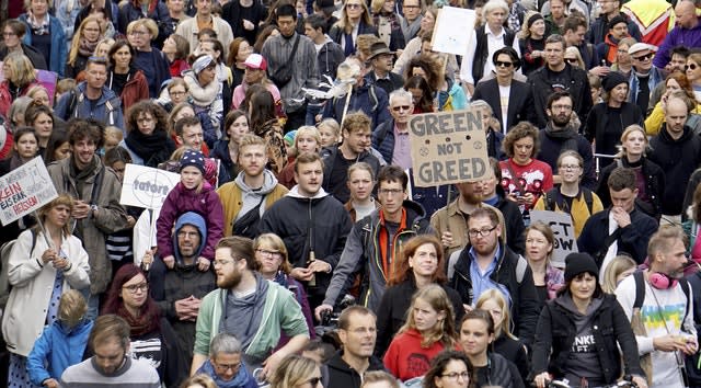 Climate protesters in Berlin