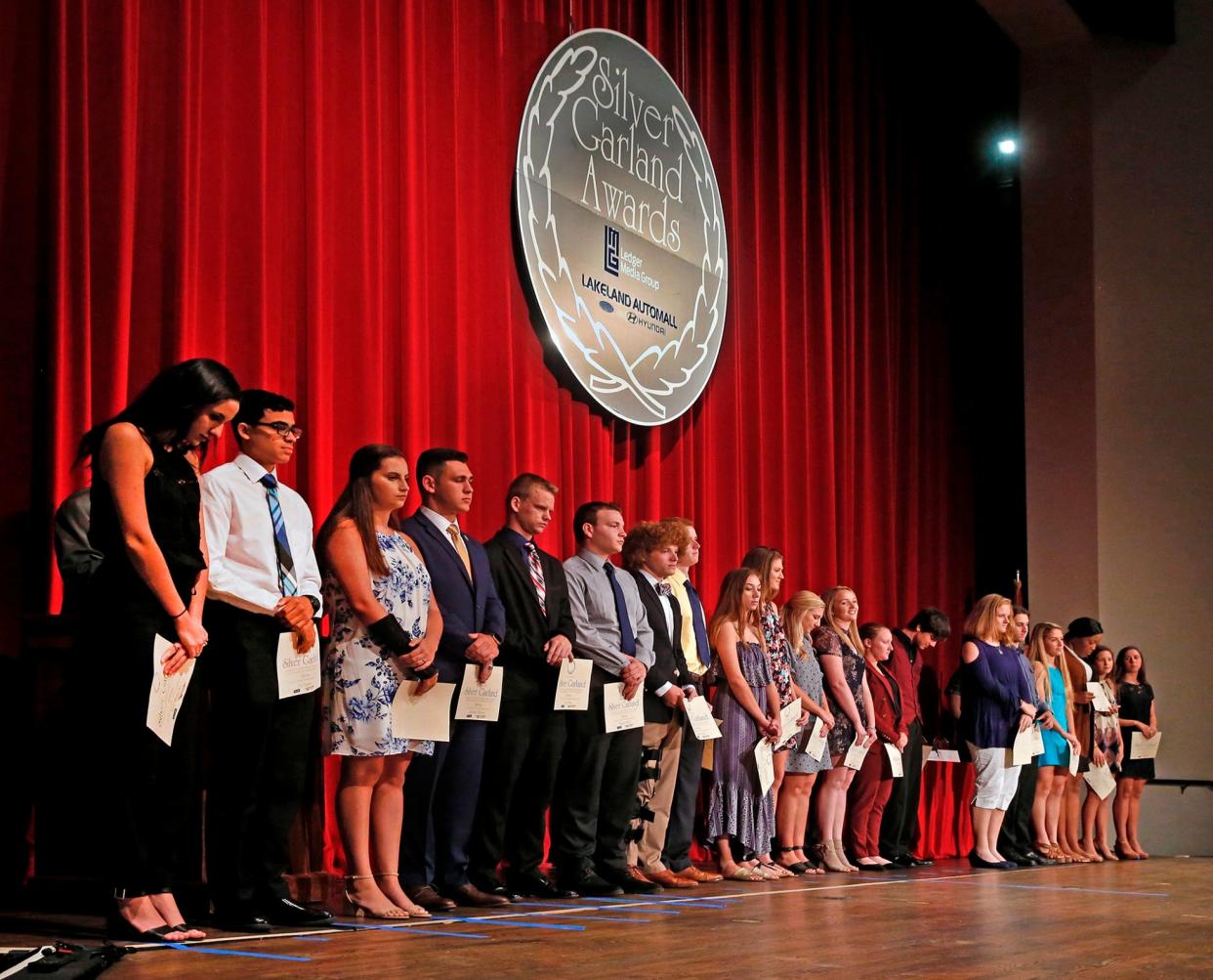 Nominees are introduced during the 2018 Silver Garland Awards. After a one-year hiatus, the Silver Garland Awards program is back for high school seniors. The application deadline is Dec. 9.