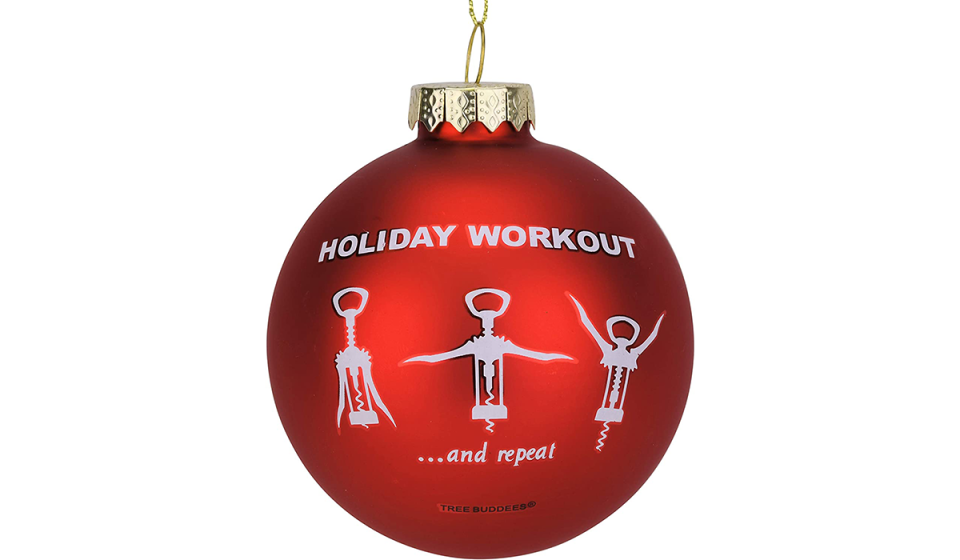 Wine workout ornament (Photo: Amazon)