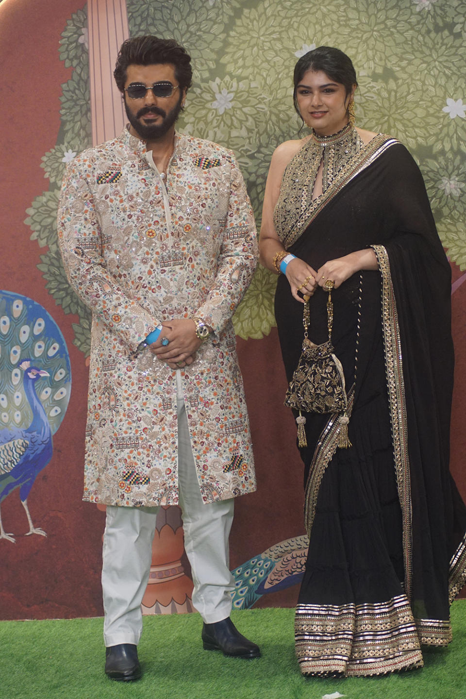 Arjun Kapoor wears Audemars Piguet Watches and Anshula Kapoor attend the blessings ceremony of Anant Ambani and Radhika Merchant on July 13 in Mumbai, wedding, India, guests, watches, Audemars Piguet