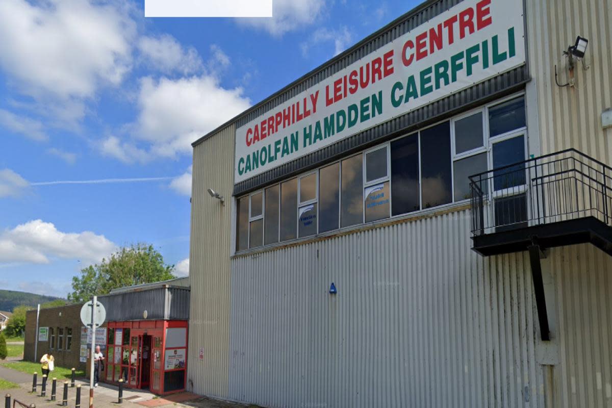 Caerphilly Leisure Centre, along with Newbridge, is set to close early on Thursday due to the general election <i>(Image: Google)</i>
