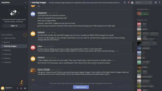 Discord just shut down a chat group dedicated to sharing porn videos edited  with AI to include celebrities