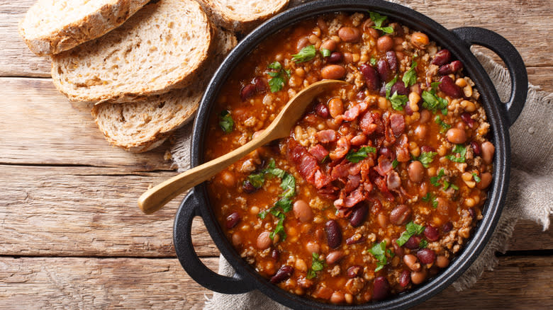 cowboy beans cast iron pan