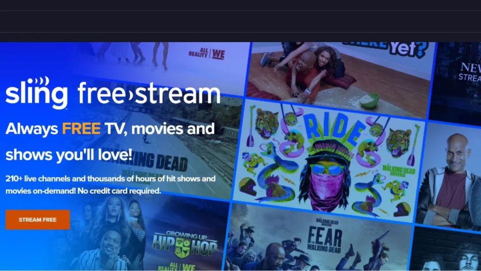 Sling Freestream offers a variety of live channels, without any subscription fees.