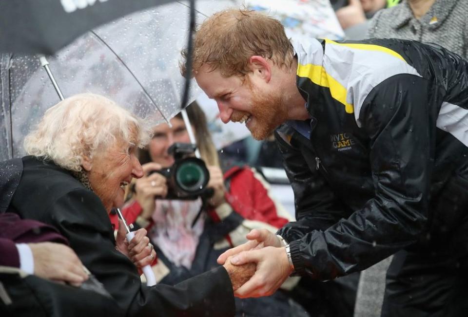 Prince Harry and Daphne Dunne in 2017