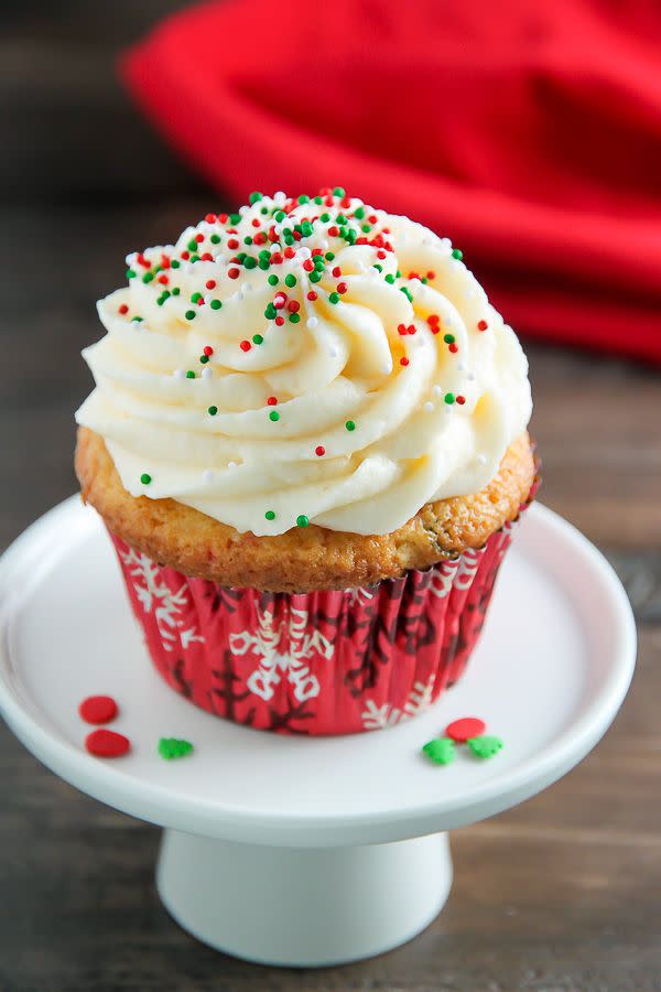 One-Bowl Eggnog Cupcakes