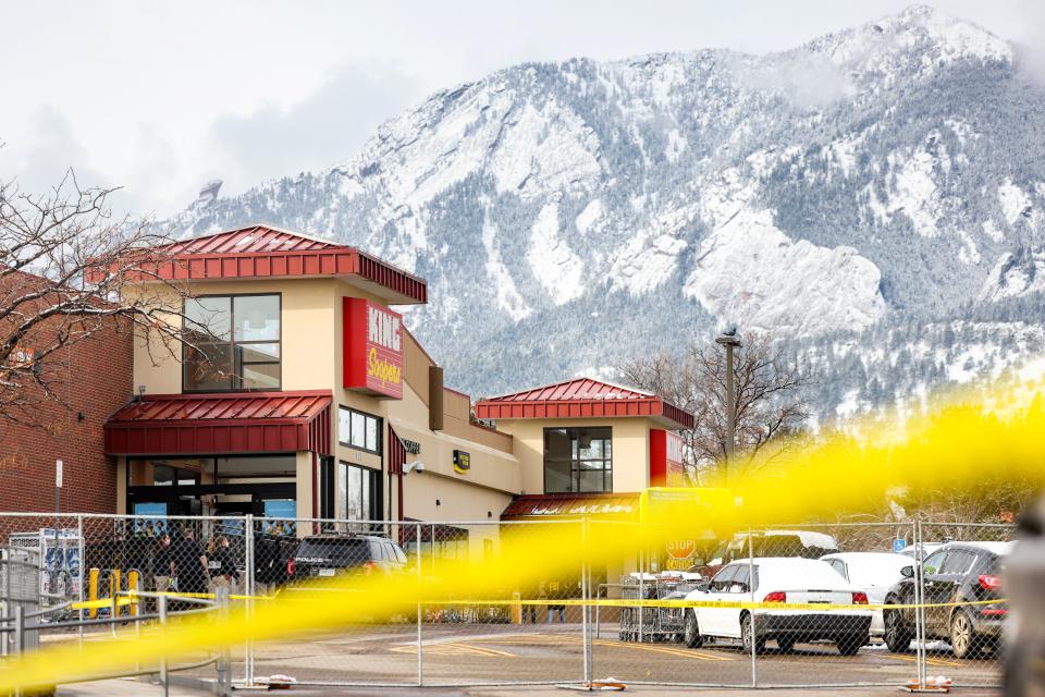 King Scoopers grocery store on March 24, 2021, in Boulder, Colorado.