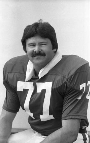 Current Baltimore Ravens offensive line coach Joe D'Alessandris, pictured here as a member of Western Carolina.