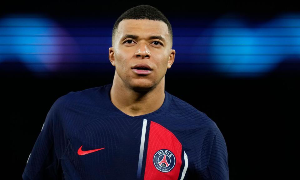 <span><a class="link " href="https://sports.yahoo.com/soccer/players/3893765/" data-i13n="sec:content-canvas;subsec:anchor_text;elm:context_link" data-ylk="slk:Kylian Mbappé;sec:content-canvas;subsec:anchor_text;elm:context_link;itc:0">Kylian Mbappé</a> has been at Paris Saint-Germain for seven seasons.</span><span>Photograph: Jose Breton/NurPhoto/Rex/Shutterstock</span>