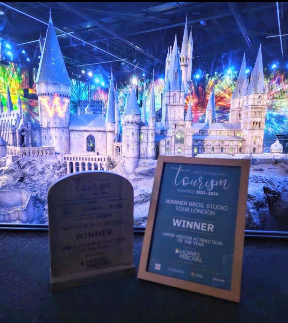 Eastern Daily Press: Warner Bros. Studio Tour London – The Making of Harry Potter won the Large Visitor Attraction of the Year for the third time