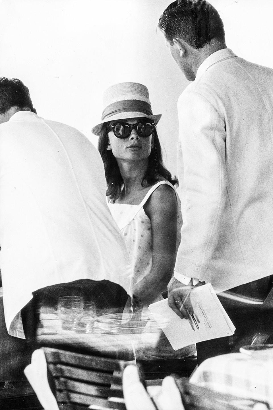 Audrey Hepburn in Antibes, France (1960)