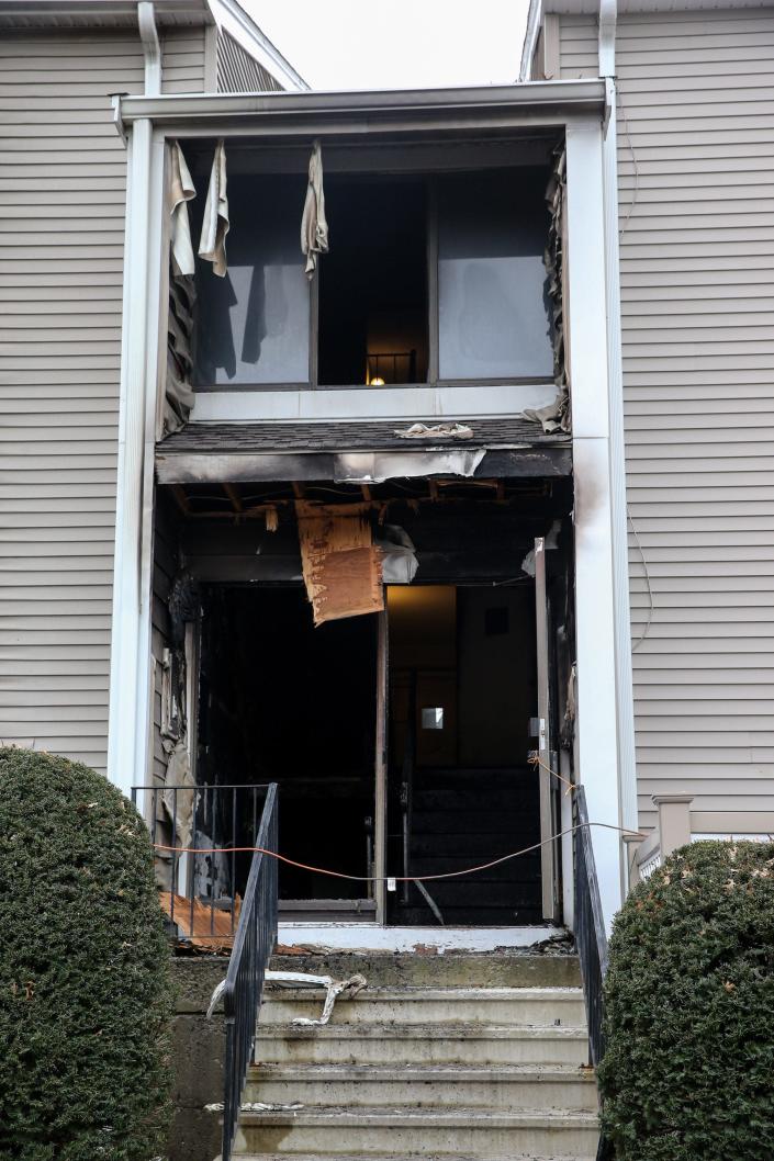 An overnight fire caused heavy damage to several units at a multi-unit apartment at 5 Village Way in Natick, Dec. 18, 2021.
