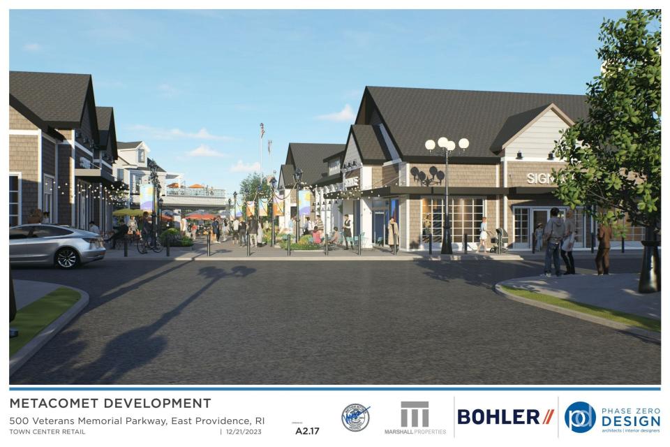 Renderings of retail shops at The Met, posted to the East Providence Waterfront Commission website.