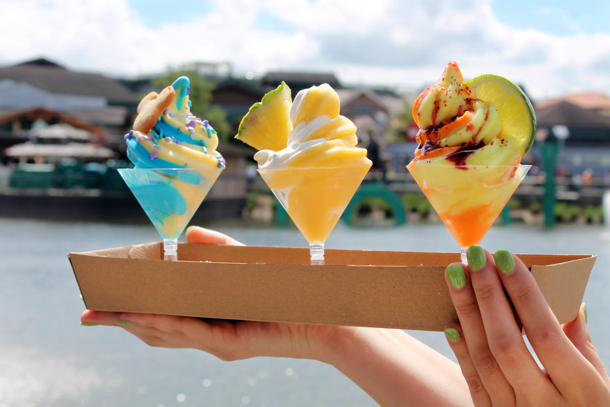 At Swirls on the Water, Disney Springs guests can order the first-ever Dole Whip flight. (Photo: Walt Disney World)