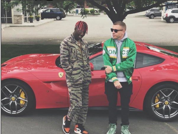 The rapper appears to be a fan of cars. Source: Instagram