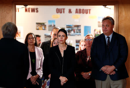 New Zealand's Prime Minister Jacinda Ardern visits Cashmere High School in Christchurch, New Zealand March 20, 2019. REUTERS/Edgar Su