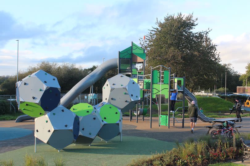 Westbridge Park's new-look play area -Credit:Stafford Borough Council