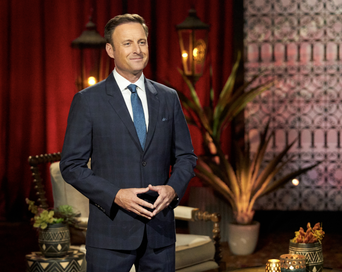 Chris Harrison addresses controversy surrounding "Bachelor" frontrunner Rachael Kirkconnell from Matt James's season. (Photo: ABC via Getty Images)