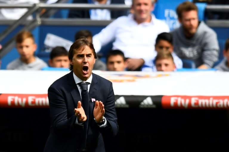 Julen Lopetegui is under pressure as Real Madrid coach