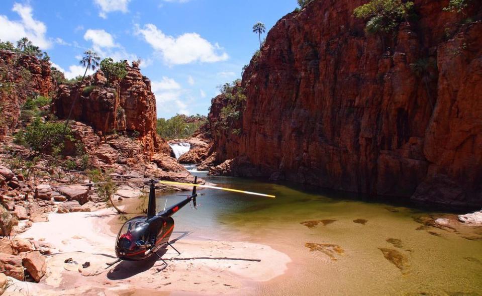 A remote fishing location accessible by helicopter with Helispirit. Picture: Cally Dupe