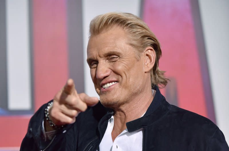 Dolph Lundgren isn't sure when "Drago" will be made. File Photo by Chris Chew/UPI