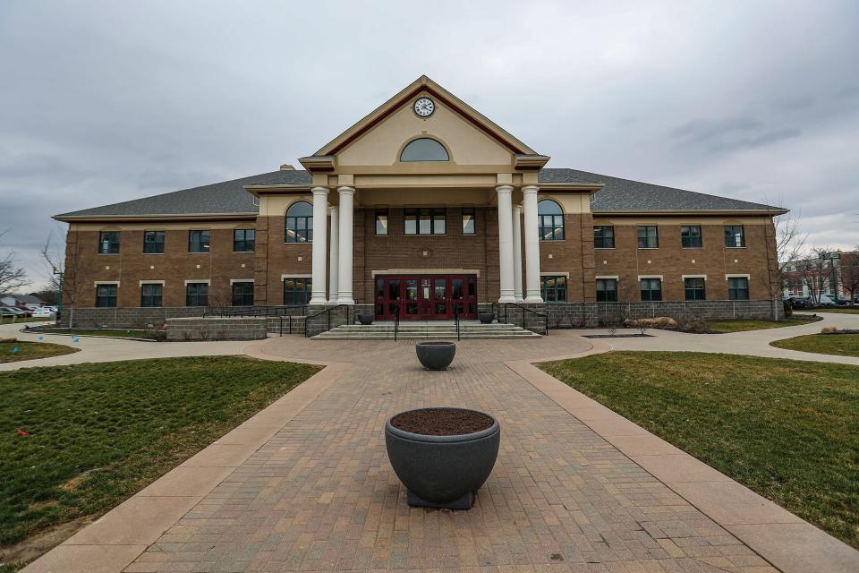 Fishers City Hall in Fishers, Ind., on Thursday, March 12, 2020