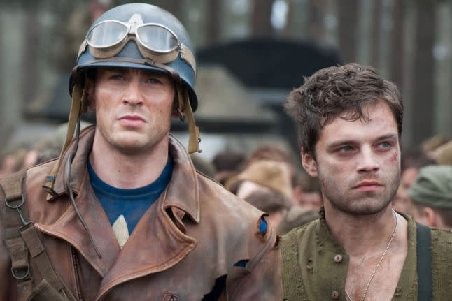 Chris Evans and Sebastian Stan in 'Captain America: The First Avenger' (Paramount/Marvel)