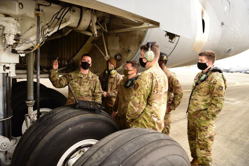 Air Force airmen maintainers C-5M super galaxy