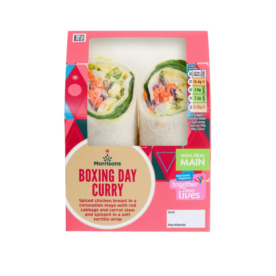 Morrisons Boxing Day Curry Wrap - Thameside Media