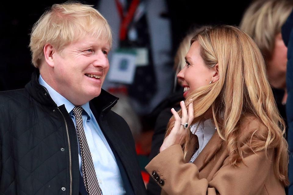 Boris Johnson's partner Carrie Symonds tweeted a string of clapping emojis as she joined in the Clap For Carers campaign at 8pm: PA