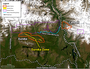 Nikolai Project Property Location Map.