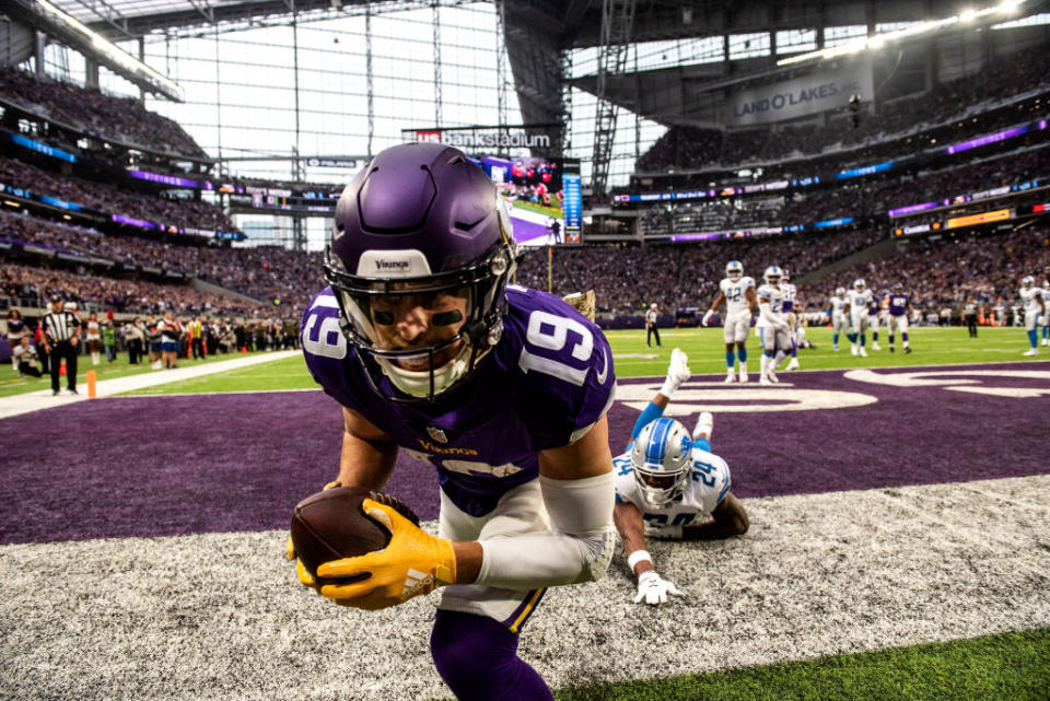 Adam Thielen, coming right at you. (Getty)