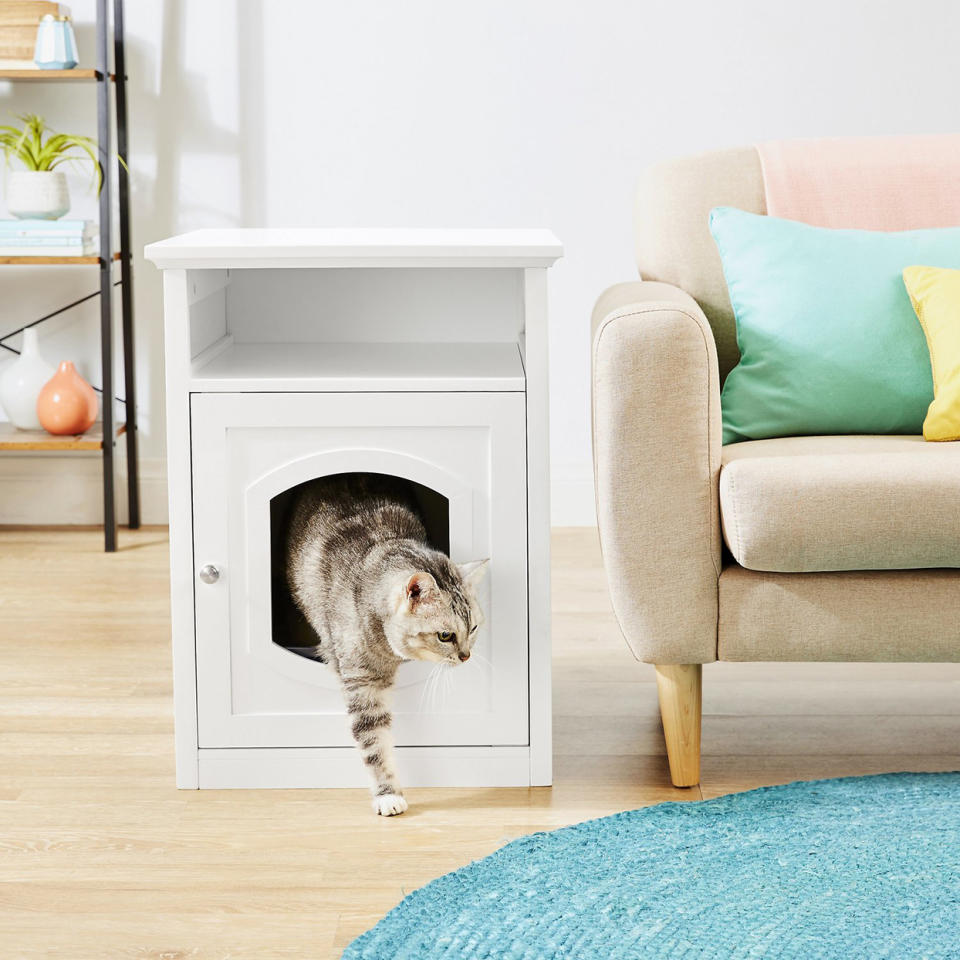 Find a Side Table Litter Box