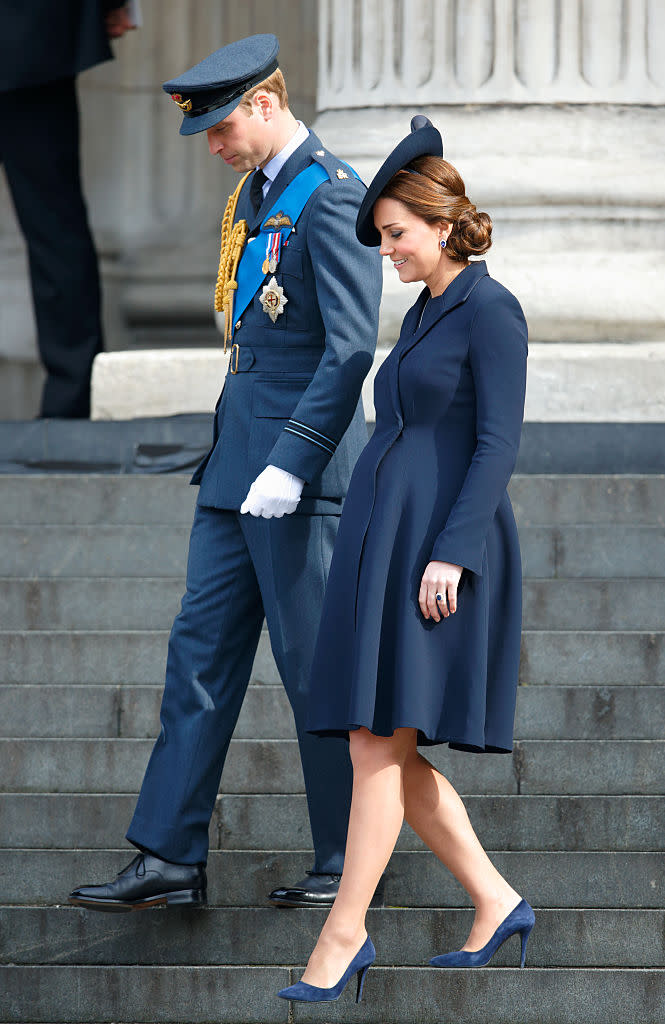 The Duchess of Cambridge co-ordinates with Prince William