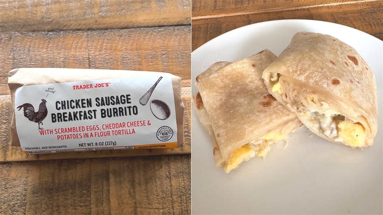 Trader Joe's Chicken Sausage Burrito