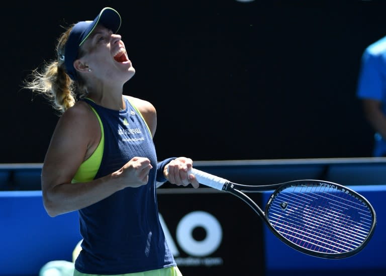 Germany's Angelique Kerber is the only Grand Slam champion left on the women's side of the draw at the Australian Open