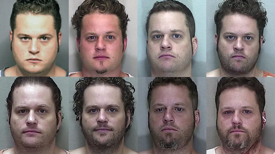 Howard’s name appears on 24 court records dating back to 2003. He is pictured in a series of mug shots (Marion County Sheriff’s Office)