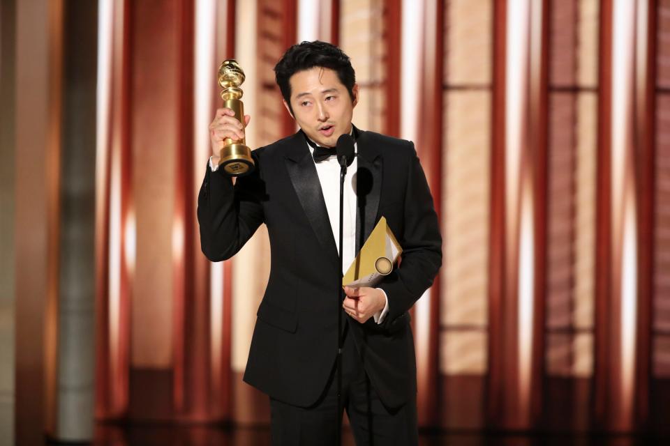 Steven Yeun is the winner of best performance by an actor, limited series, anthology series or motion picture made for television for the Netflix series, "Beef."