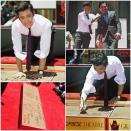 Lee Byung Hun and Ahn Sung Ki Leave Their Prints in Hollywood