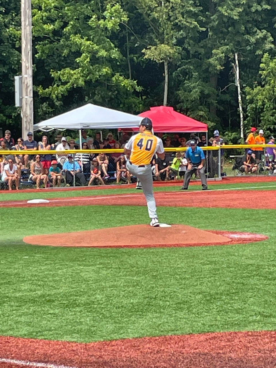 Weymouth's Dylan Fiori-Hess delivers a pitch during the recent 12U Cal Ripken World Series in Waterville, Maine. Weymouth was the tournament runner-up, losing to Andy Valley in the final.