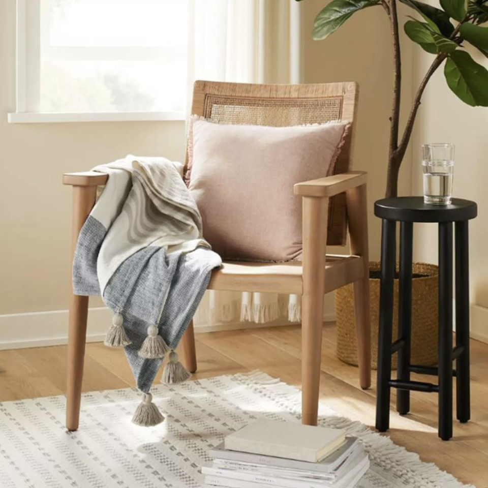 Wood & Cane Accent Chair (Credit: Target)
