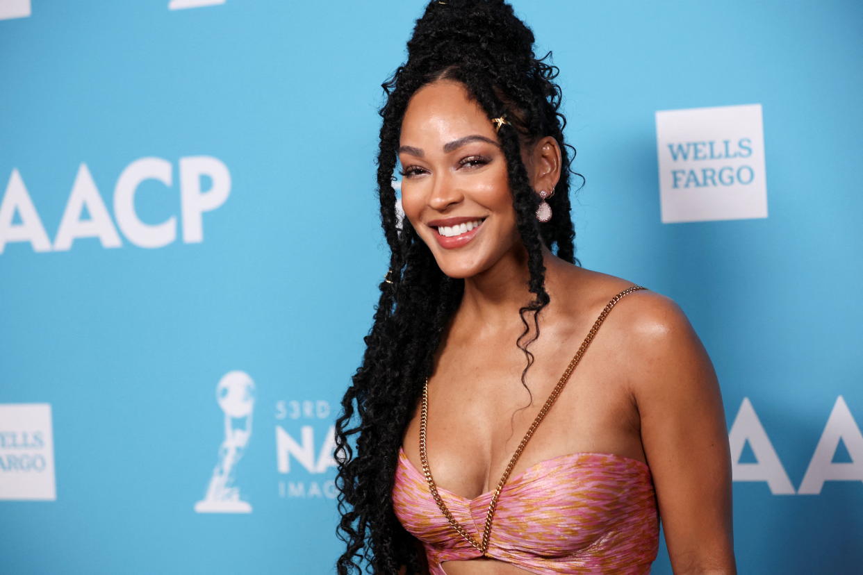 Meagan Good says rumors surrounding skin bleaching helped her become more secure in herself. (Photo: REUTERS/Mario Anzuoni)