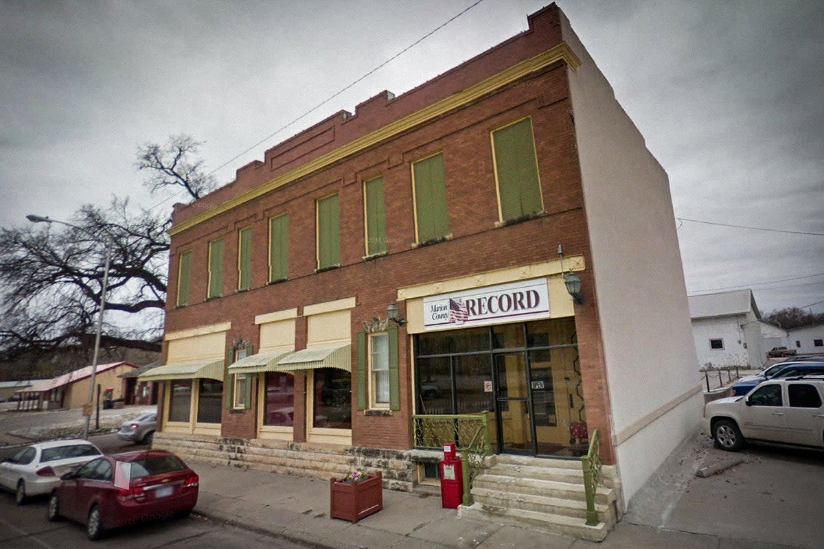 A raid on the small-town Kansas newspaper and the home of its publisher has been widely derided by press freedom advocates (Google)